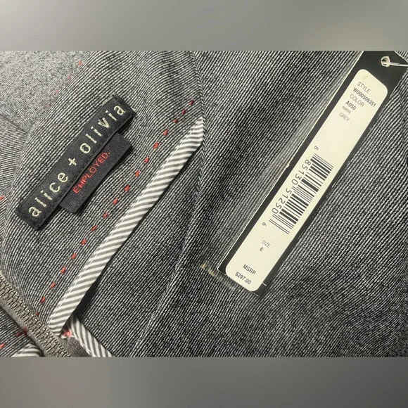 Alice + Olivia Gray Peplum Dress - Picture 11 of 13